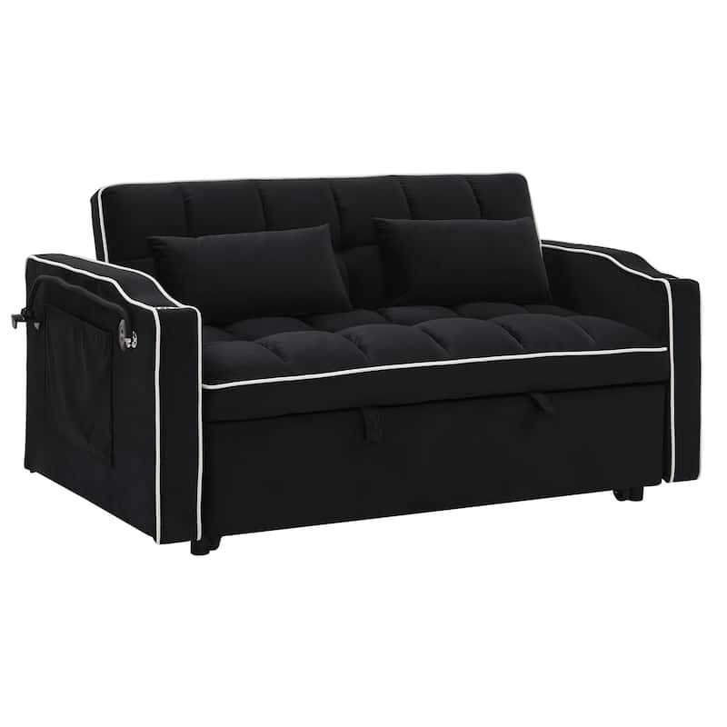 Modern Sofa Velvet Pull-out Bed