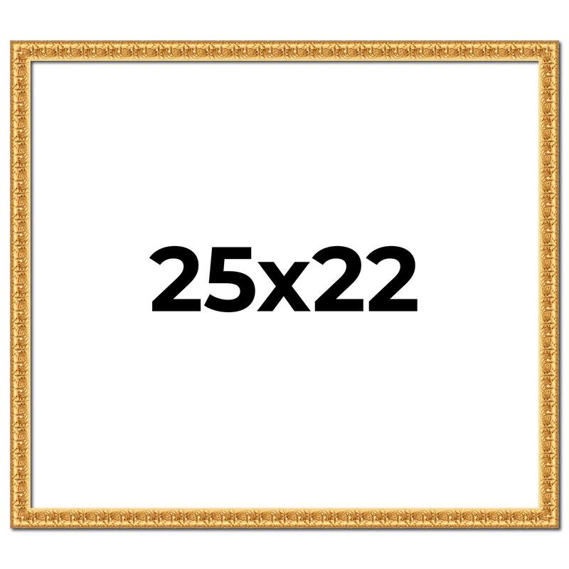 25x22 Frame Gold Real Wood Picture Frame