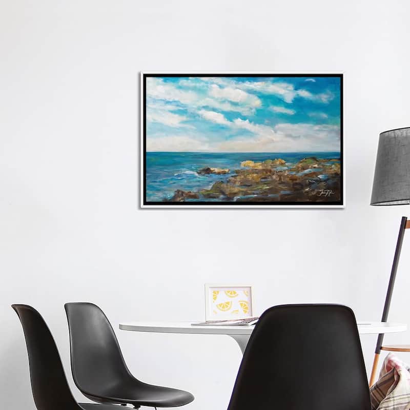"Into the Horizon I" by Julie Derice Framed