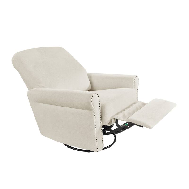 Heido 360 Degree Swivel Glider Manual Recliner Leisure Chair Set of 2