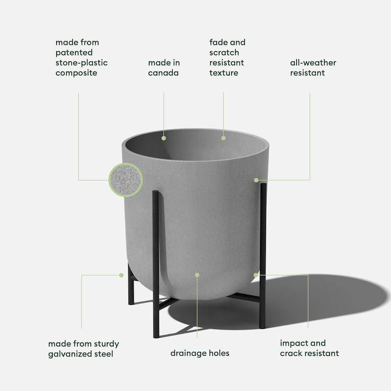 Veradek Mason Series Raised Kona Planter with Stand