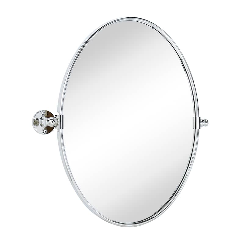 Luecinda Oval Metal Wall Mirror