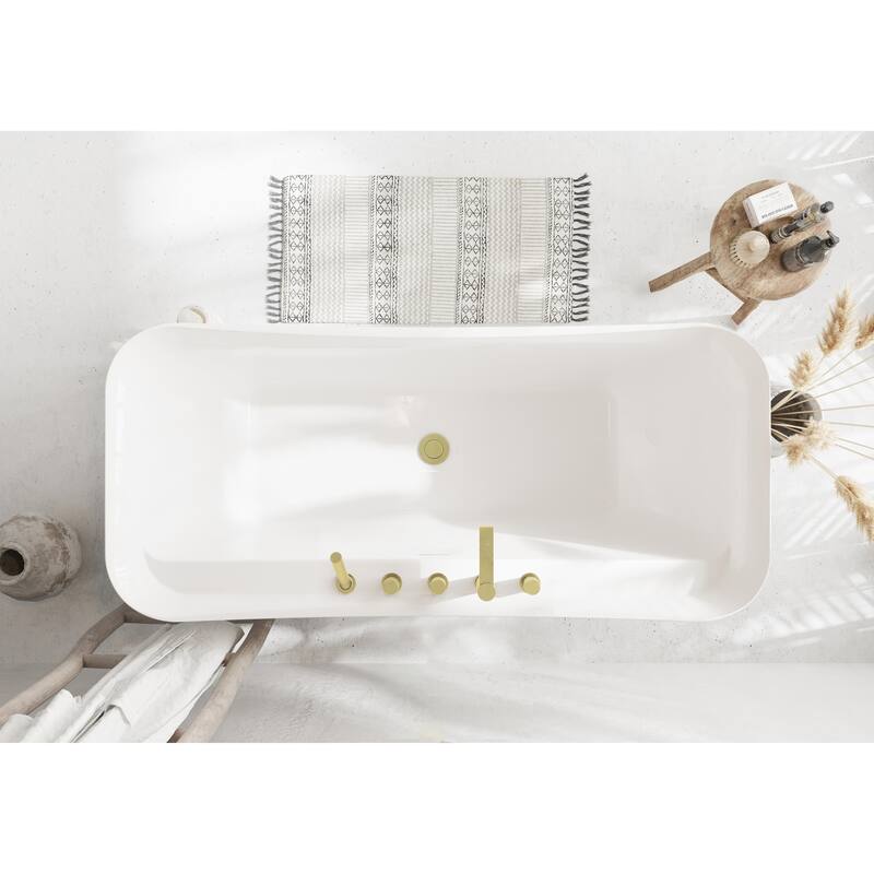 Haley Soaking Bathtub in Glossy White