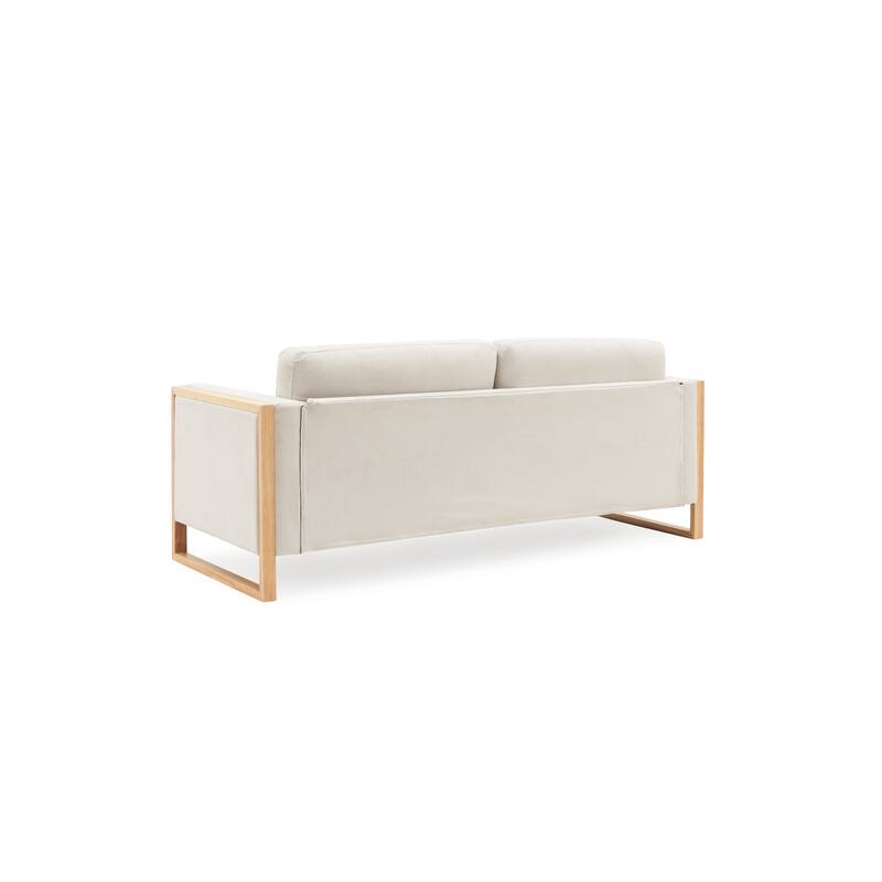 Christopher Knight Home - Camille 4-Piece Outdoor Acacia Wood Conversation Set with Woven Rope Backrest & Coffee Table