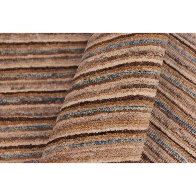 Boho Earthline Gabbeh Hand Knotted Wool Area Rug