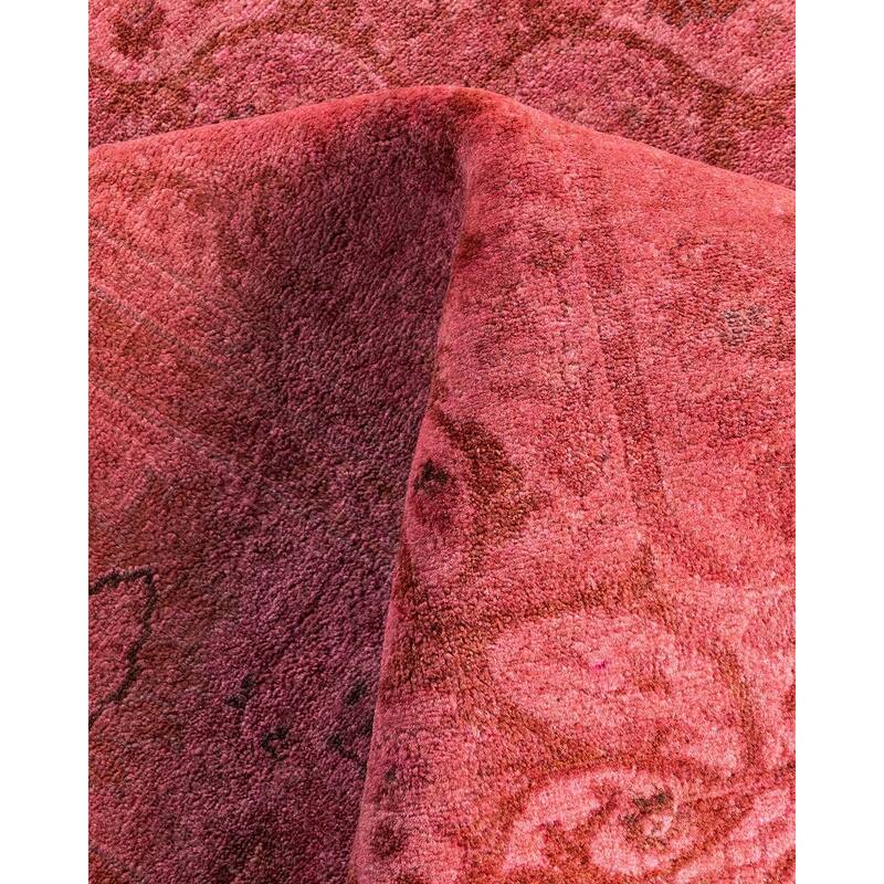 Fine Vibrance One-of-a-Kind Hand-Knotted Area Rug - Pink, 4' 8" x 6' 8" - 4' 8" x 6' 8"