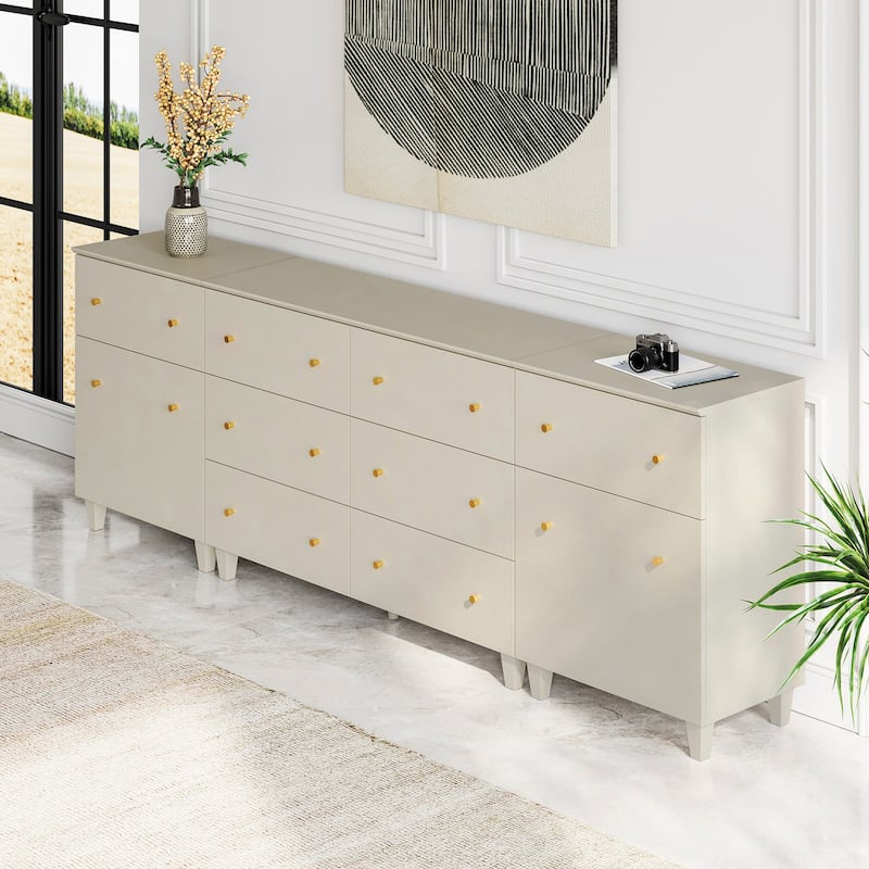 3-in-1 TV Stand Cabinets with Doors and Drawers for 100 Inches TVs