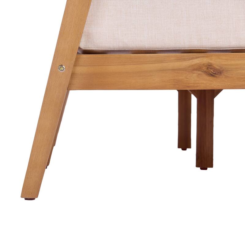 Christopher Knight Home Elara Acacia Wood 3-Seater Outdoor Lounge Sofa