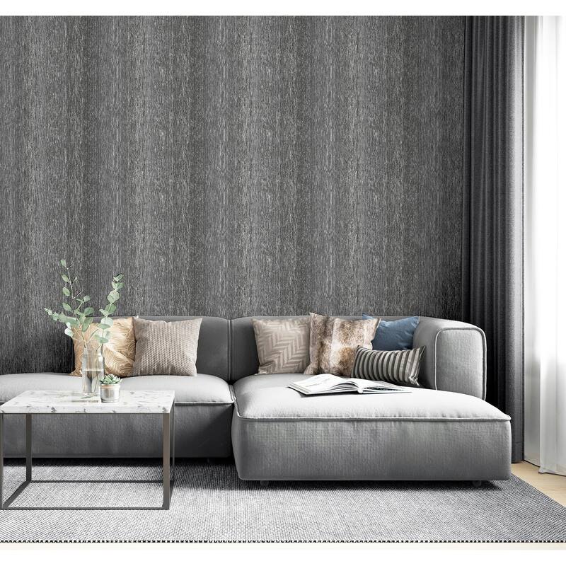 Arthouse Ephraim Charcoal Radiance Plain Wallpaper