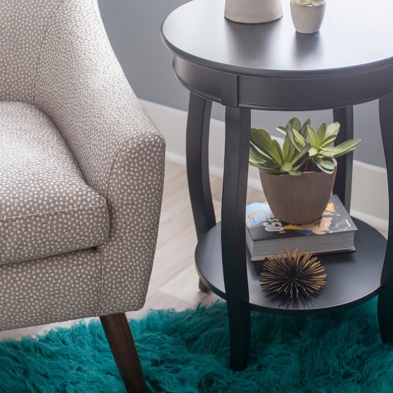 Penelope Round Table with Shelf