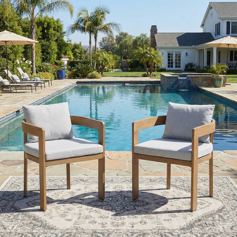 Christopher Knight Home - Emma Aluminum Dining Chair with Cushion Set of 2