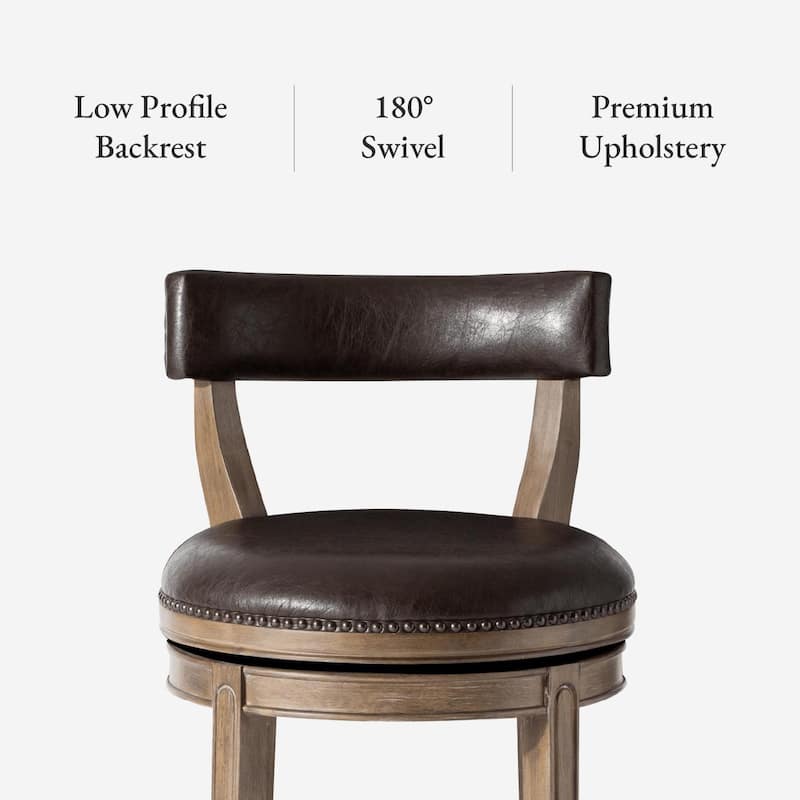 Maven Lane Alexander Swivel Kitchen Stool