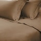 preview thumbnail 62 of 113, Egyptian Cotton 650 Thread Count Solid Duvet Cover Set by Miranda Haus Taupe - Full - Queen