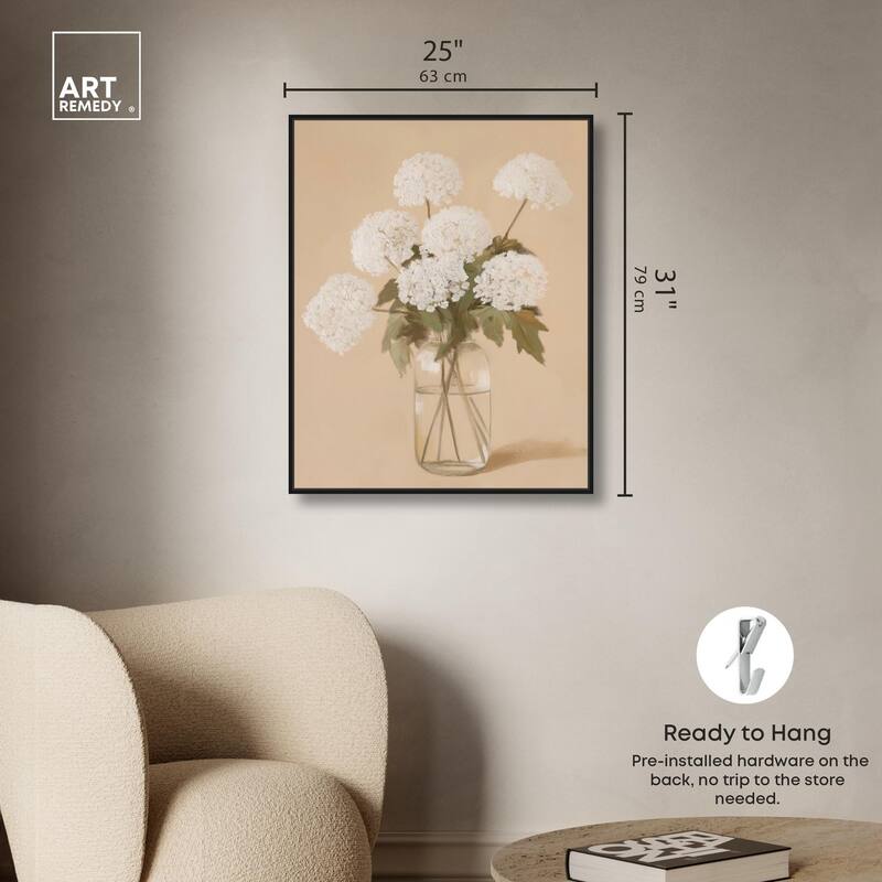 Lace in a Vase II Canvas by Art Remedy
