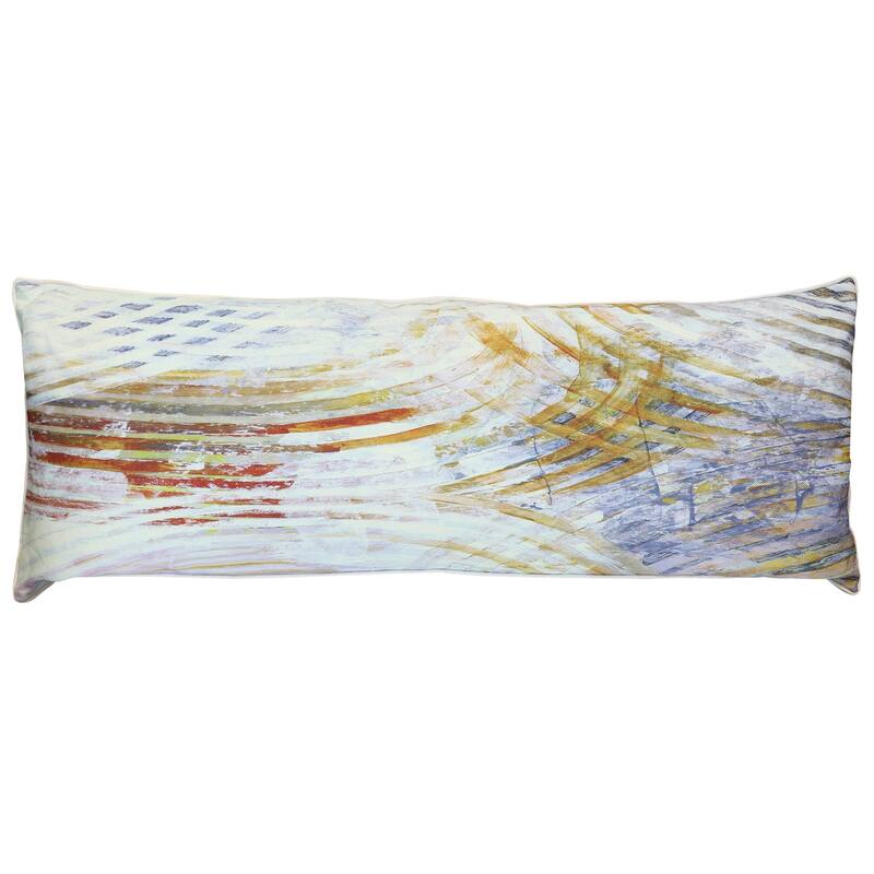 StyleCraft Radiant Arc Abstract Pillow - Multicolor - 36" x 14"