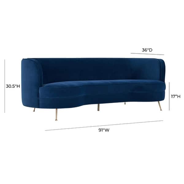 Flare Navy Velvet Sofa Bed Bath & Beyond 26958812
