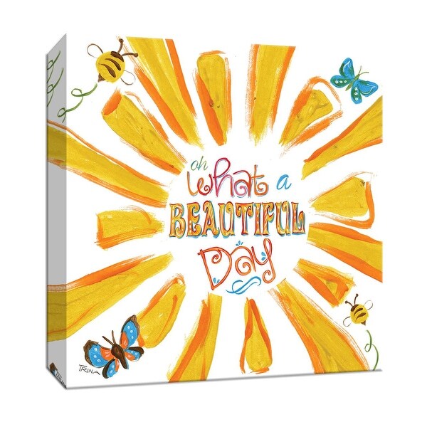 PTM Images 9-147137 PTM Canvas Collection 12" x 12" - "Sunburst Beautiful Day" Giclee Sayings & Quotes Art Print on Canvas