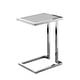 preview thumbnail 20 of 30, Kulani High Gloss Lacquer Finish End Table Stainless Steel Base Grey Chrome