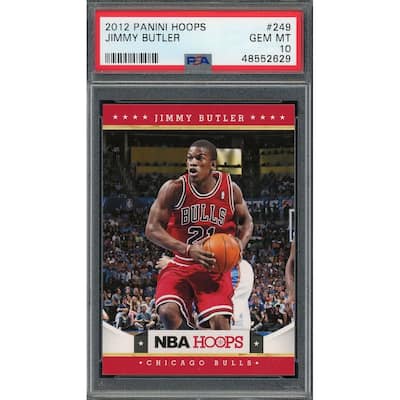 Jimmy Butler 2012 Panini Hoops Basketball Rookie Card RC #249 Graded PSA 10 - 8'6" x 11'6"