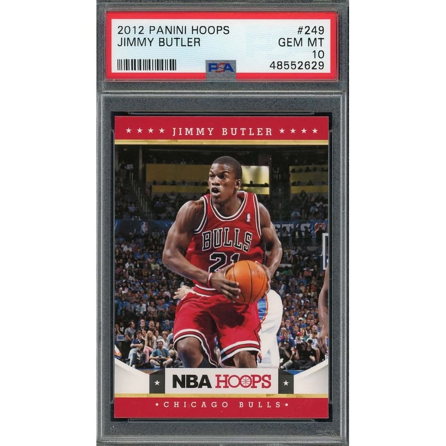 Jimmy Butler 2012 Panini Hoops Basketball Rookie Card RC #249 Graded PSA 10 - 8'6" x 11'6"