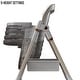 preview thumbnail 19 of 26, KISRAIS Portable Adjustable Baby High Chair with Safety Belt, Silent Lockable Wheels