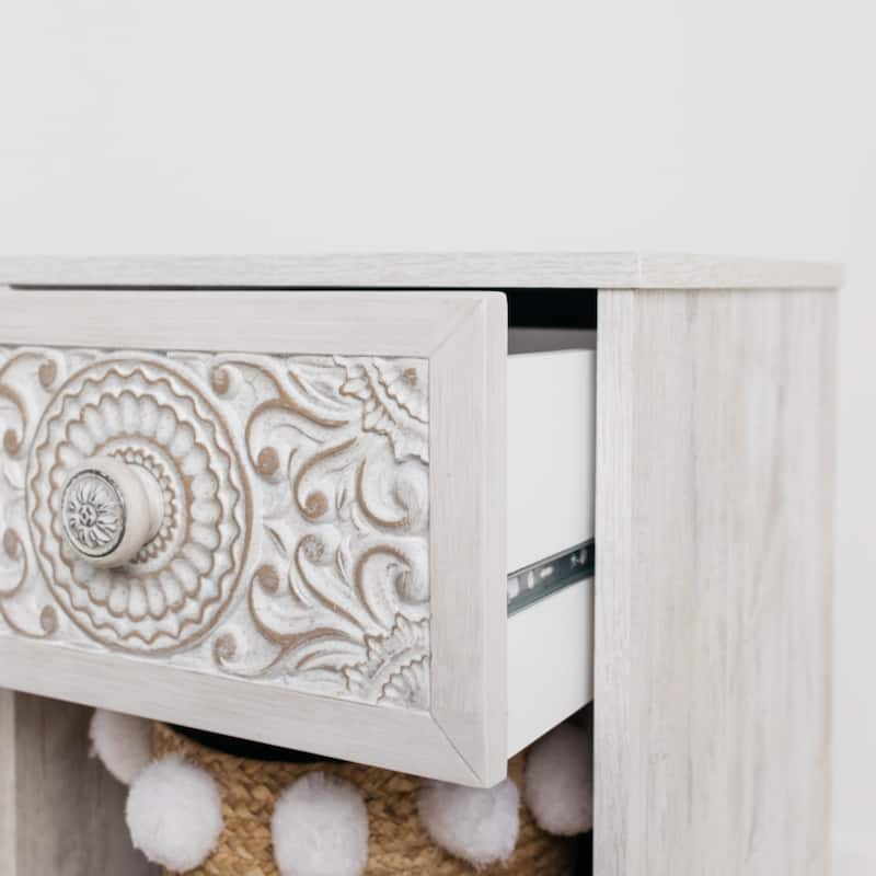 Signature Design by Ashley Paxberry White 1-drawer Nightstand