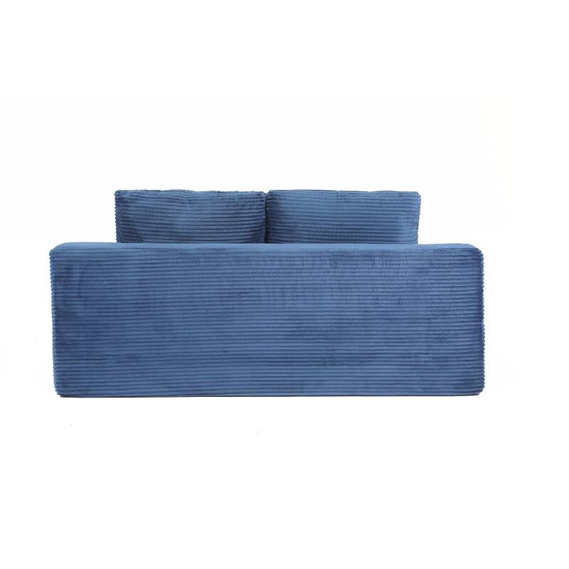 Loveseat Sofa, Comfortable Deep Seat Sofa Bed, Modern Small Corduroy Couch for Living Room Bedroom