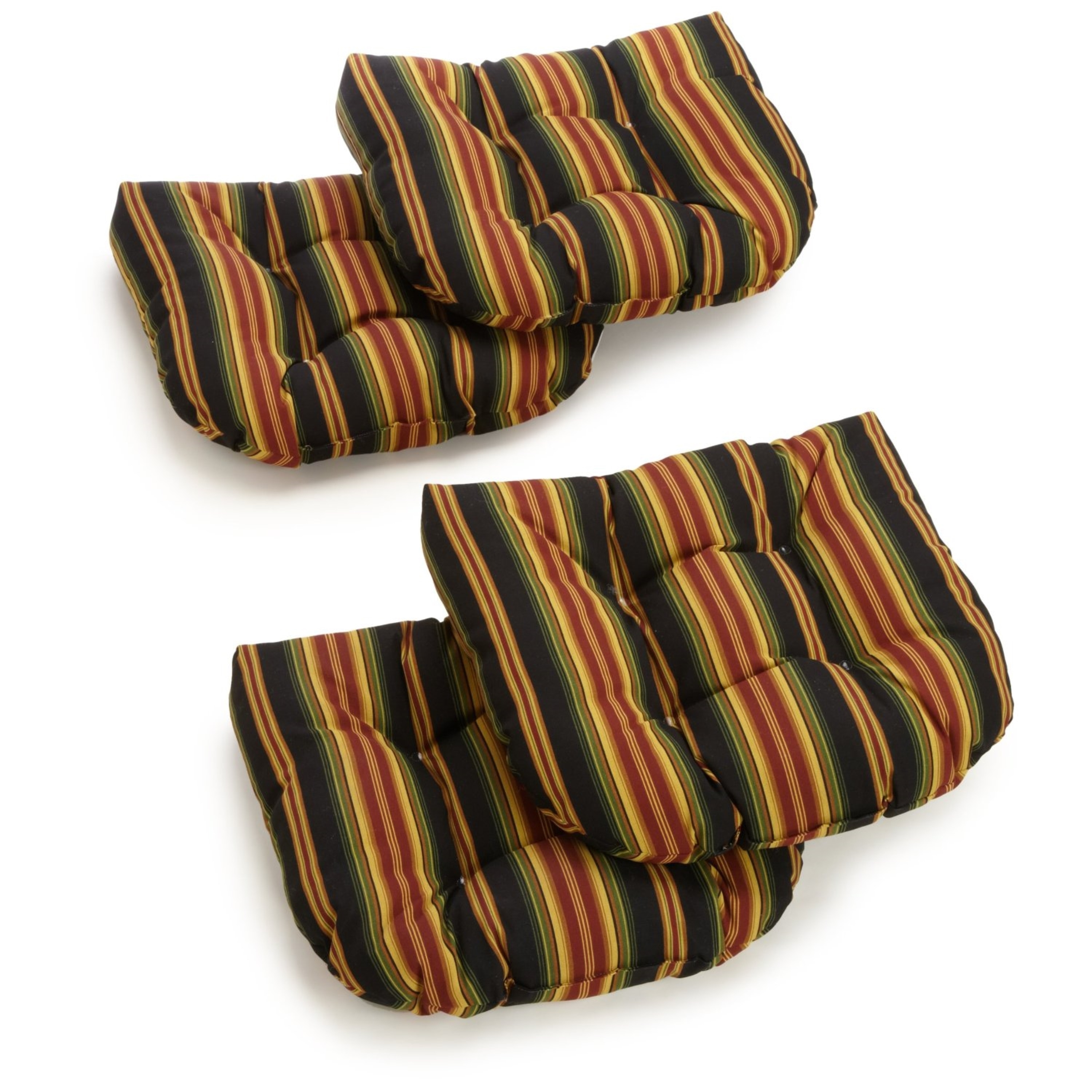 19 inch Rounded Back Indoor Outdoor Chair Cushions Set of 4 On Sale Bed Bath Beyond 5743338