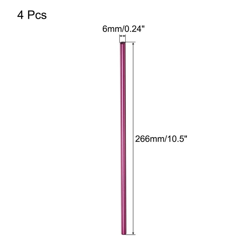 Reusable Metal Straws 2Pcs, Stainless Steel Drinking Straw 10.5"