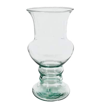 11" Glass Urn Vase