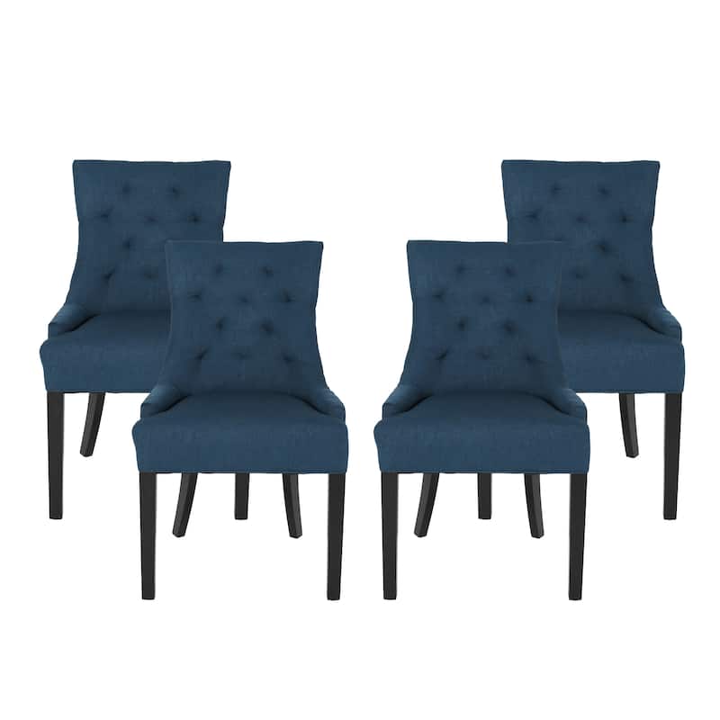 Hayden Modern Tufted Fabric Dining Chairs (Set of 4) by Christopher Knight Home