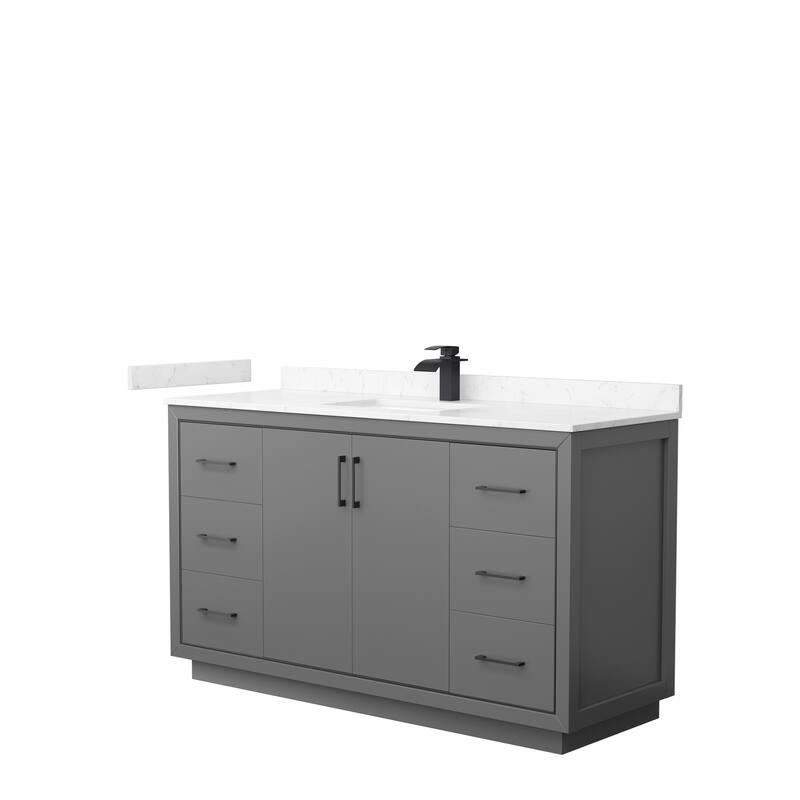 Icon Single Vanity Set, Cultured Marble Top, No Mirror