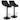 Elama 2 Piece Faux Leather Adjustable Bar Stool