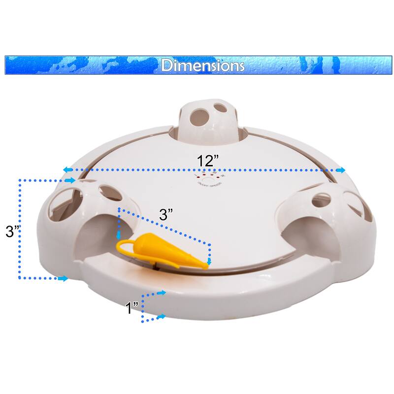 Interactive Cat Mouse Toy - Random Rotating Mouse Teaser Toy w/ Peekaboo Domes - Exercise Cat Toy - N/A
