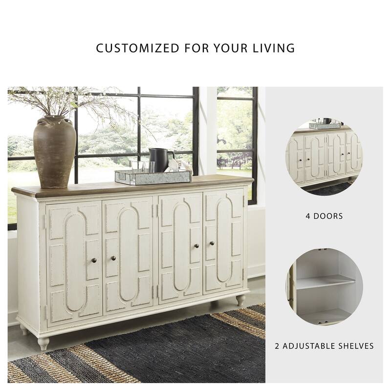 Roranville Accent Cabinet - Casual - Antique White