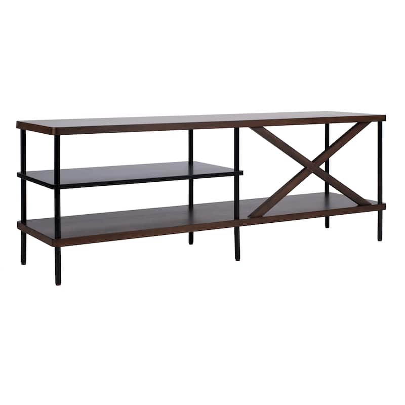 SAFAVIEH Bruno Industrial Media 55" TV Stand - 55.1" x 15" x 19.7"