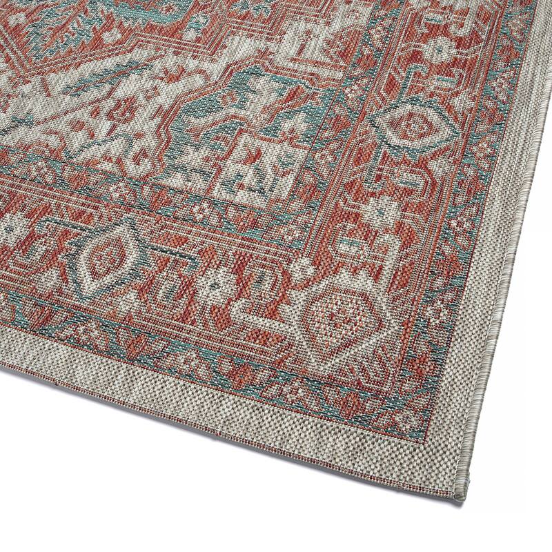 ARE01 Arelow Machine Made Flatweave Indoor - Outdoor Area Rug