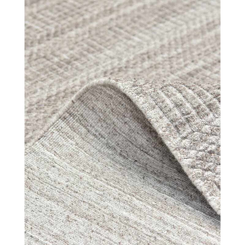 Overton Handmade Modern Contemporary Striped Area Rug