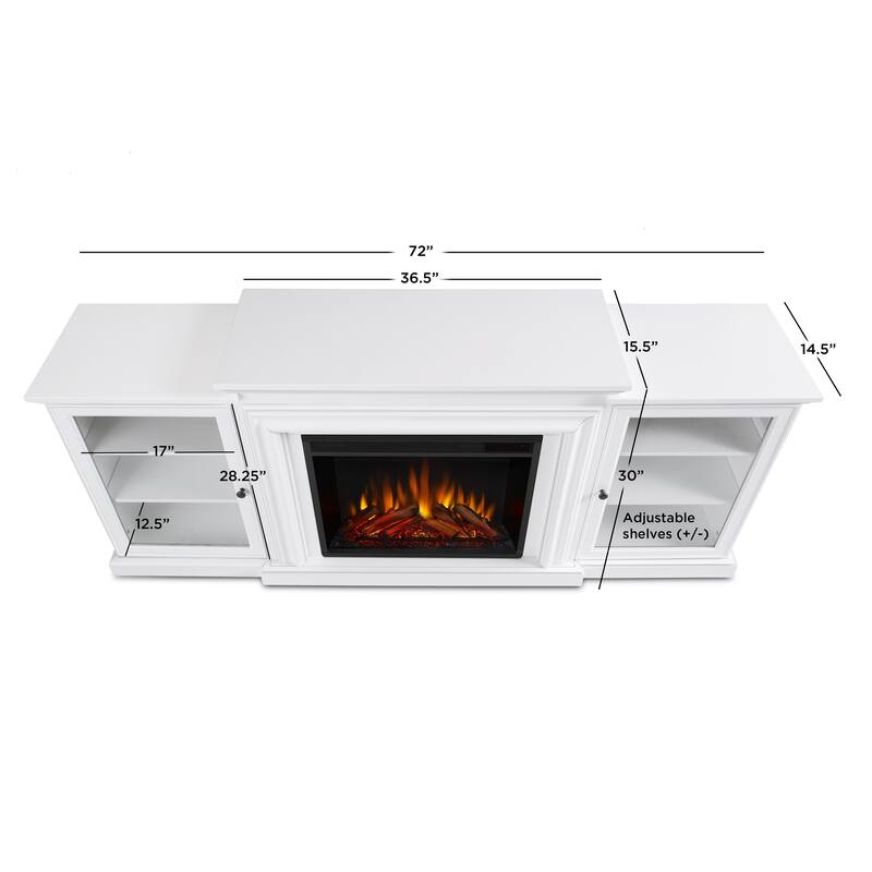 Frederick 72" Electric TV Stand Fireplace by Real Flame