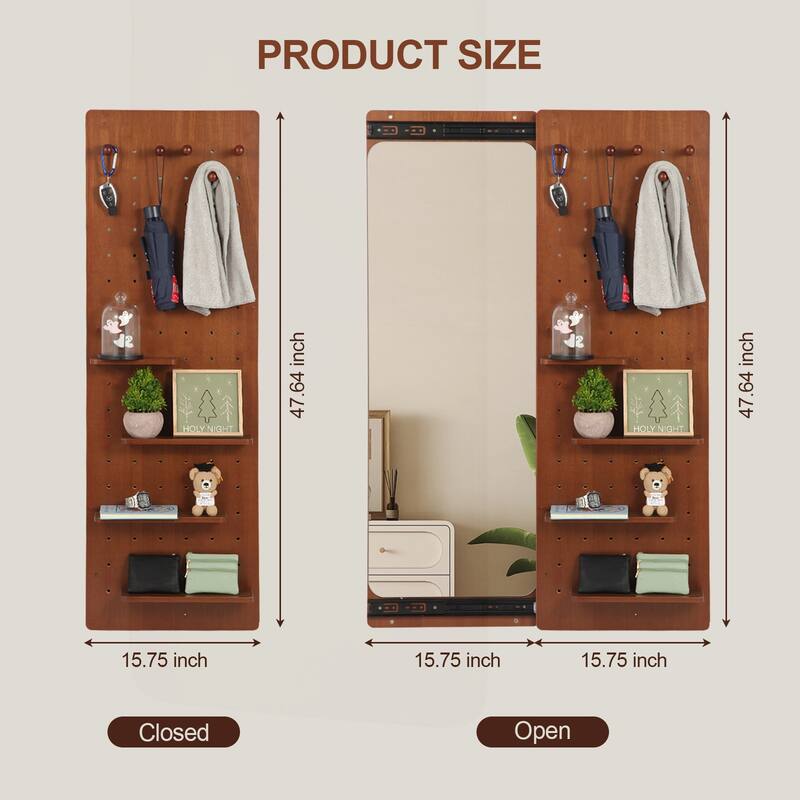 Multifunctional Wall Mounted Full-Length Mirror