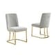 preview thumbnail 16 of 18, Best Quality Furniture Boucle 2pc Chairs Chrome Legs