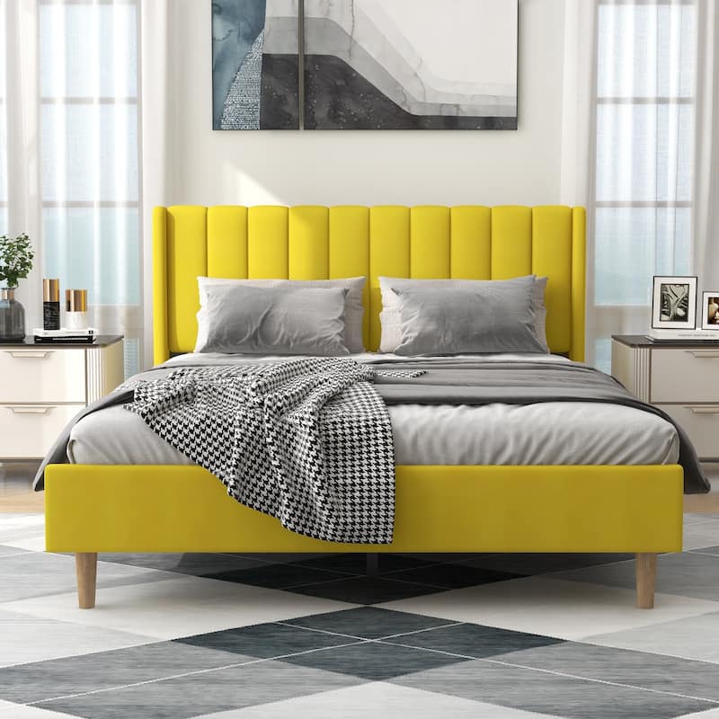 Alazyhome Upholstered Platform Bed Frame