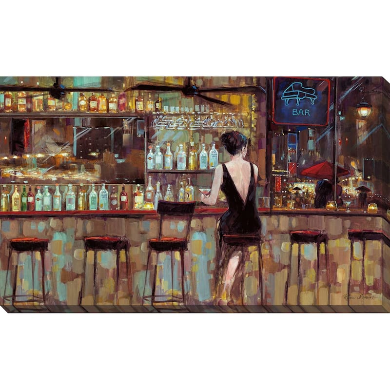 "Elegant in Black" by Ruane Manning Print on Canvas