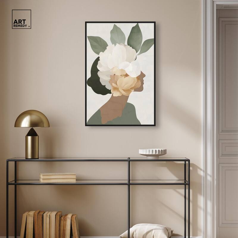 Floral Headpiece II Canvas by Art Remedy