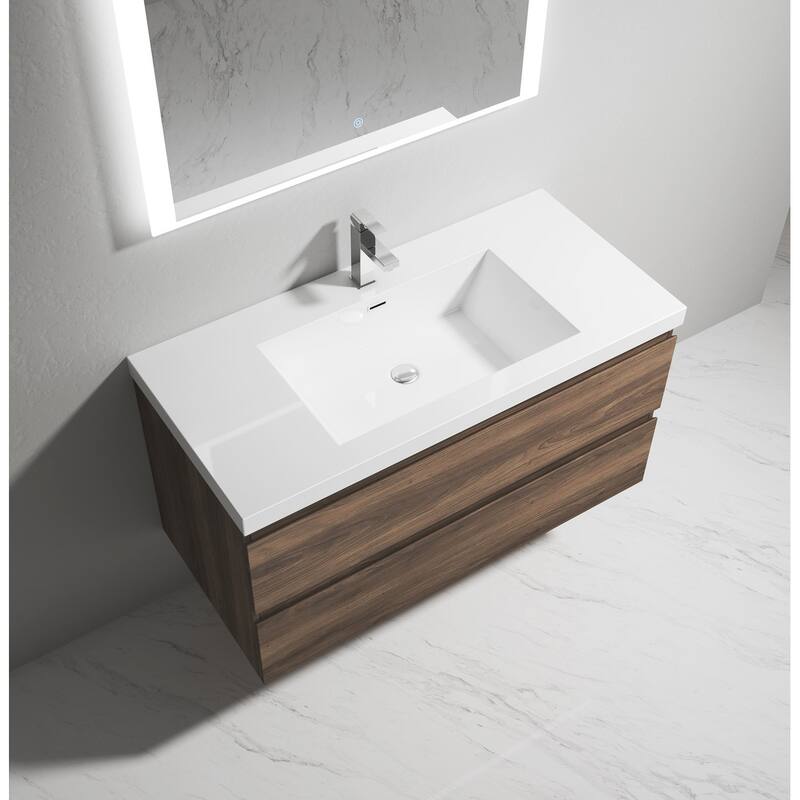Alma 72 inch integrated sink / Double sink - 36" - White
