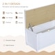 preview thumbnail 5 of 16, 4-Piece Kids Table Set with 2 Wooden Chairs, 1 Storage Bench, Grey