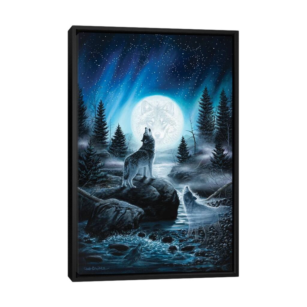 iCanvas "Spirits Of The Wild" by Chuck Black Framed Canvas Print