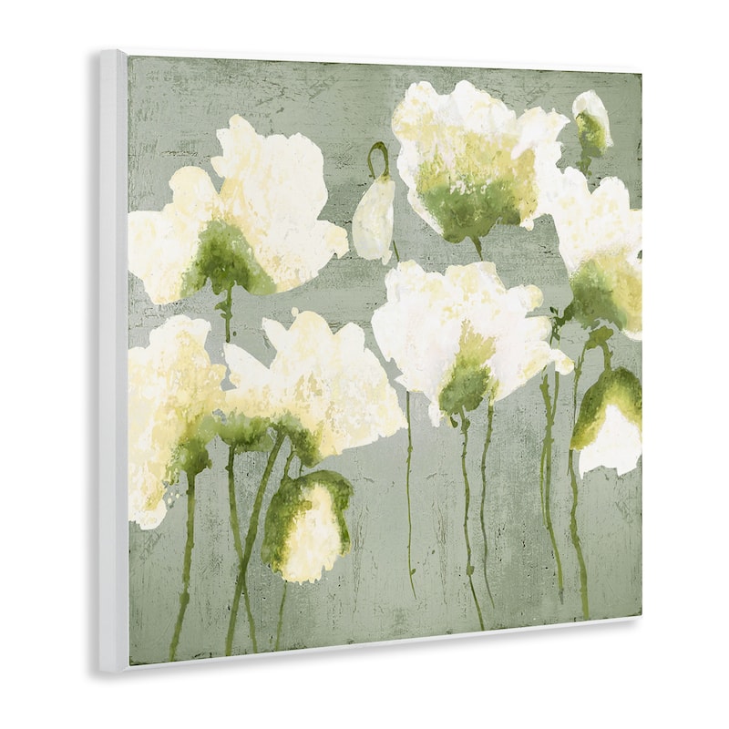 Stupell Modern White Flower Blooms Wall Plaque Art Design By Vanessa Austin