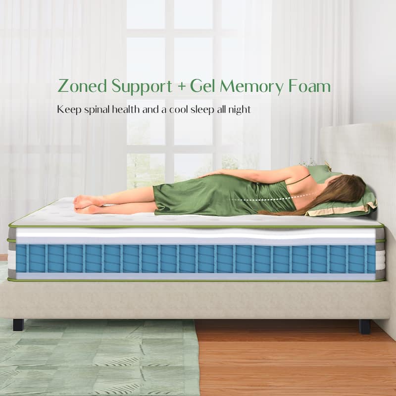Novilla 12-inch Medium Gel Memory Foam Hybrid Mattress