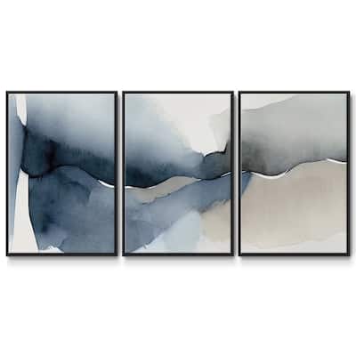 Calm Blue III - Multi Piece Framed Canvas